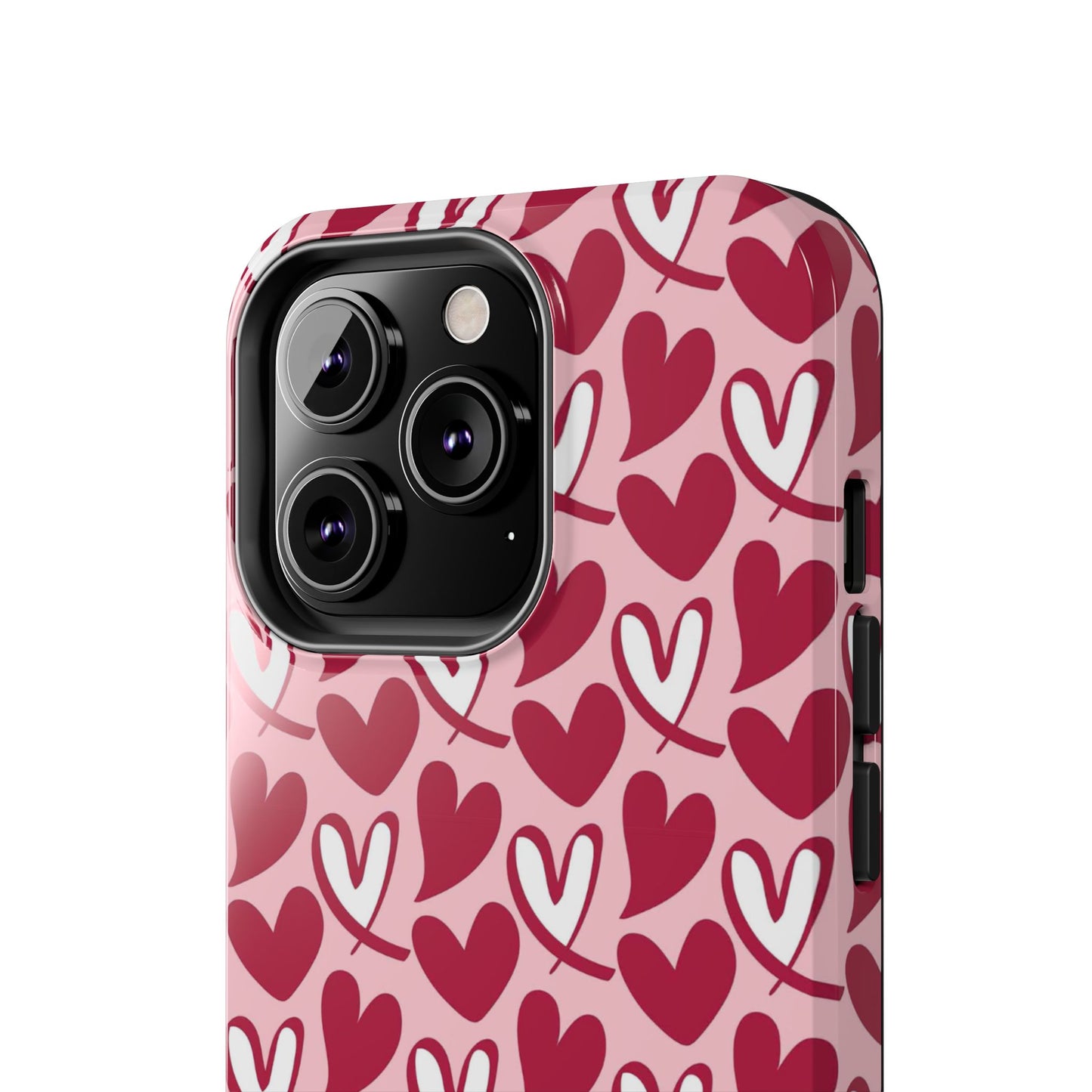 Hand-Drawn Hearts iPhone Case