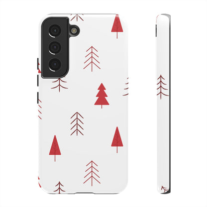 Scandi Red Pine Trees - Samsung Galaxy Series Case