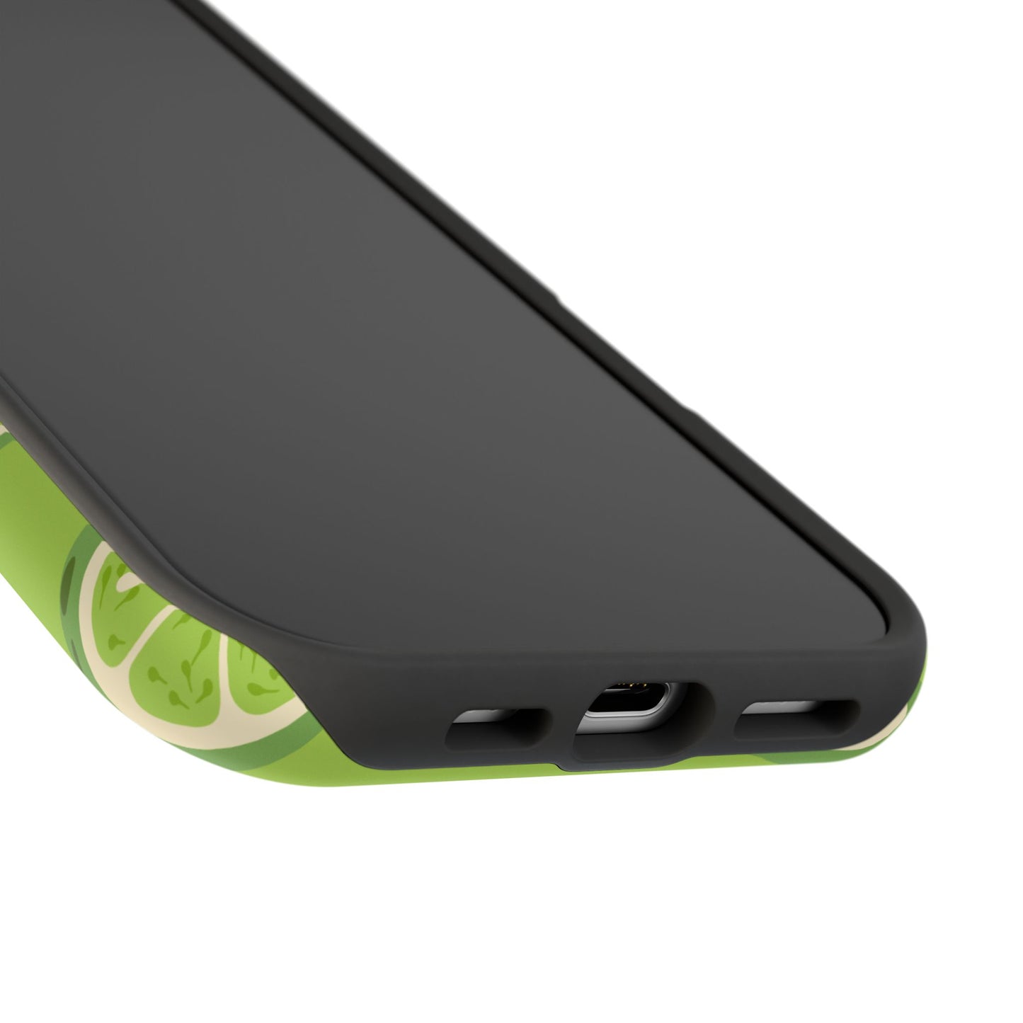 Zesty Lime Splash Tough MagSafe iPhone Case – Fresh Citrus Design, Dual-Layer Protection