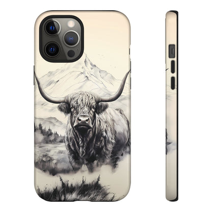 Highland Cow Western iPhone Case