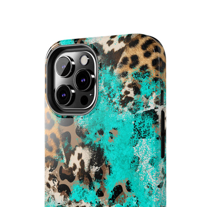 Aqua Splash Leopard - iPhone Series Case