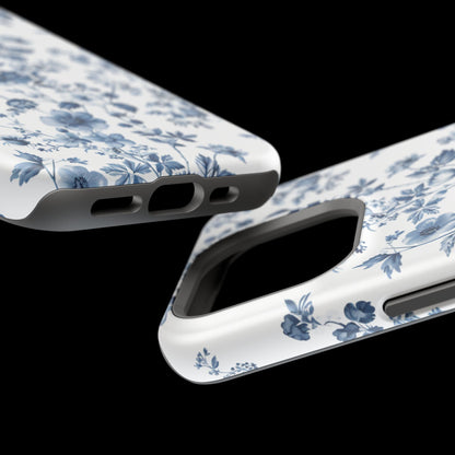 Enchanted Garden Blue Toile iPhone Case