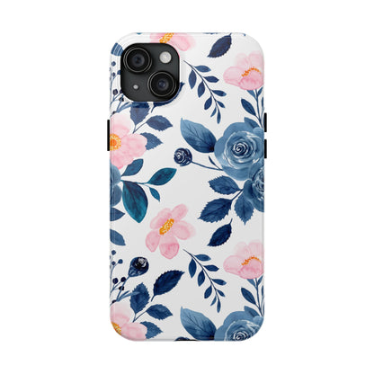 Pastel Garden Charm – iPhone Series Case with Watercolor Flowers