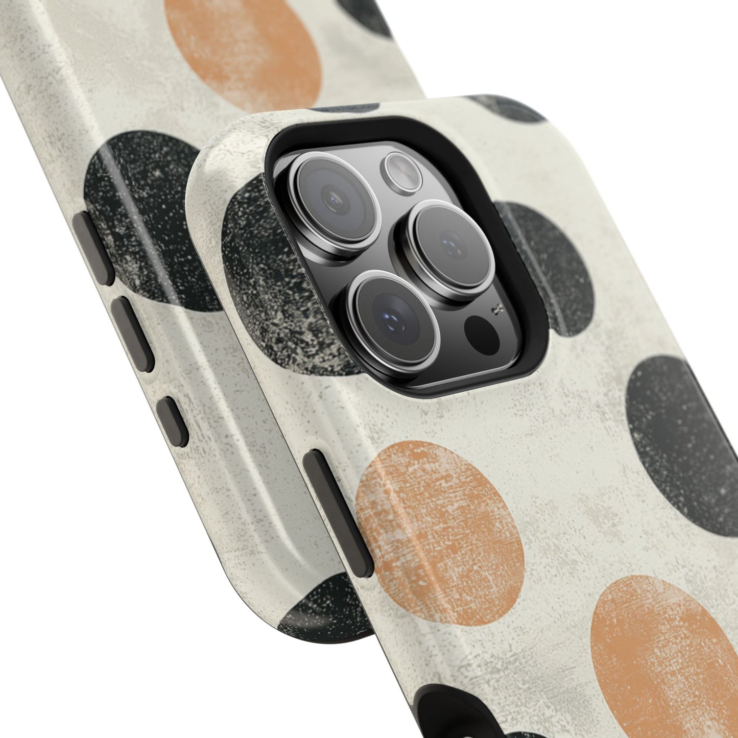 Vintage Polka Dot MagSafe iPhone Case - Retro Abstract Protective Cover