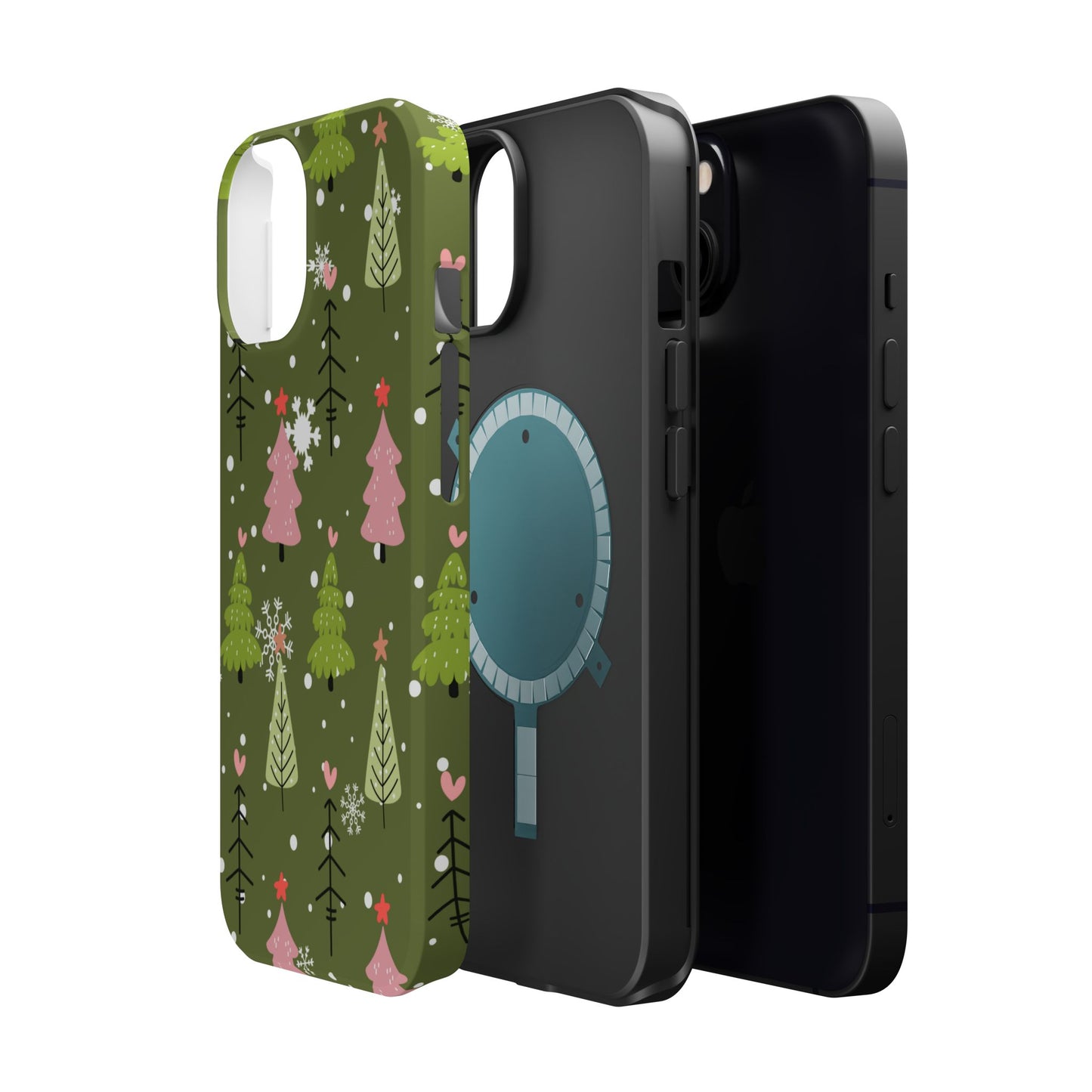 Whimsical Christmas Tree Pattern – MagSafe Phone Series Case