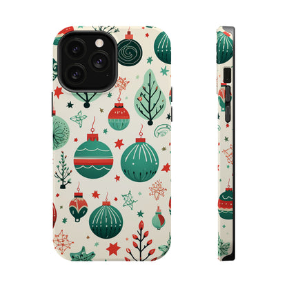 Vintage Christmas Ornaments Pattern – MagSafe iPhone Series Case