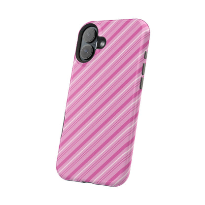 MagSafe Case - Pretty in Pink Stripes Design