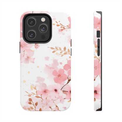 Soft Pink Cherry Blossom iPhone Case – Elegant Floral Design