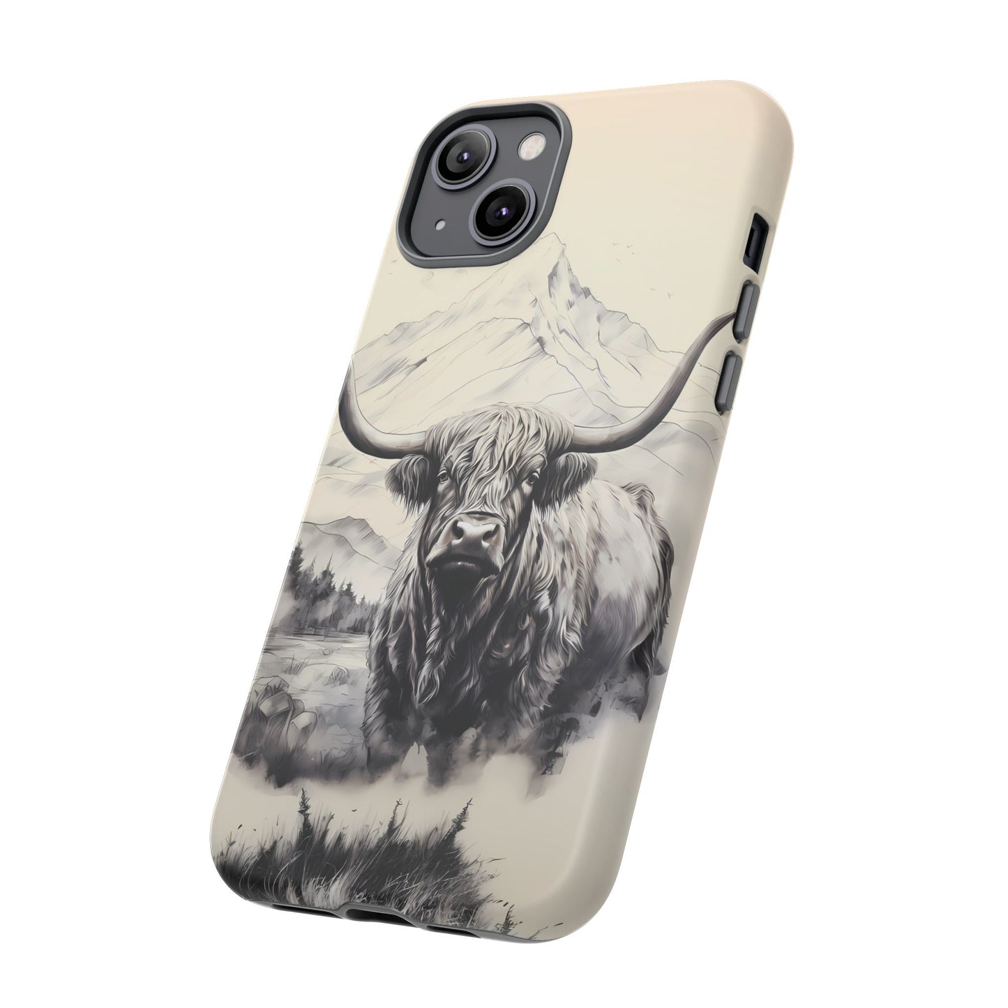 Highland Cow Western iPhone Case