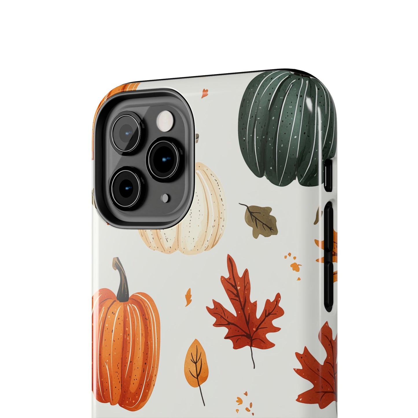 Autumn Pumpkin iPhone Case – Fall Leaves and Harvest Design