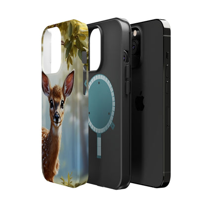 Whimsical Fawn in a Sunlit Forest MagSafe iPhone Case