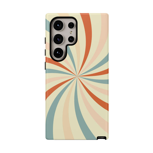 Retro Swirl Samsung Galaxy Case – Durable, Vintage-Inspired Design with Dual-Layer Protection