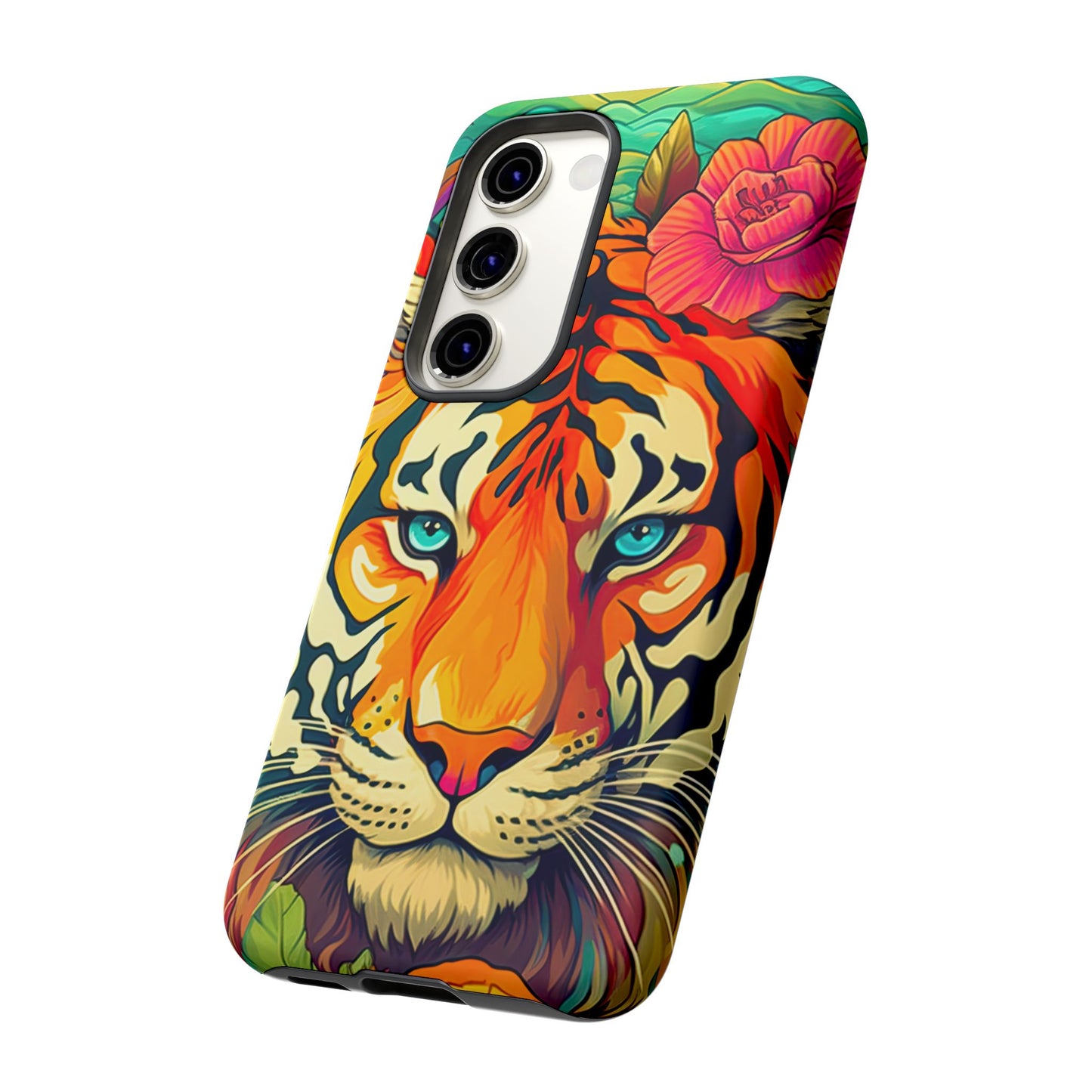 Fierce Rainbow Tiger Art - Samsung Galaxy Case