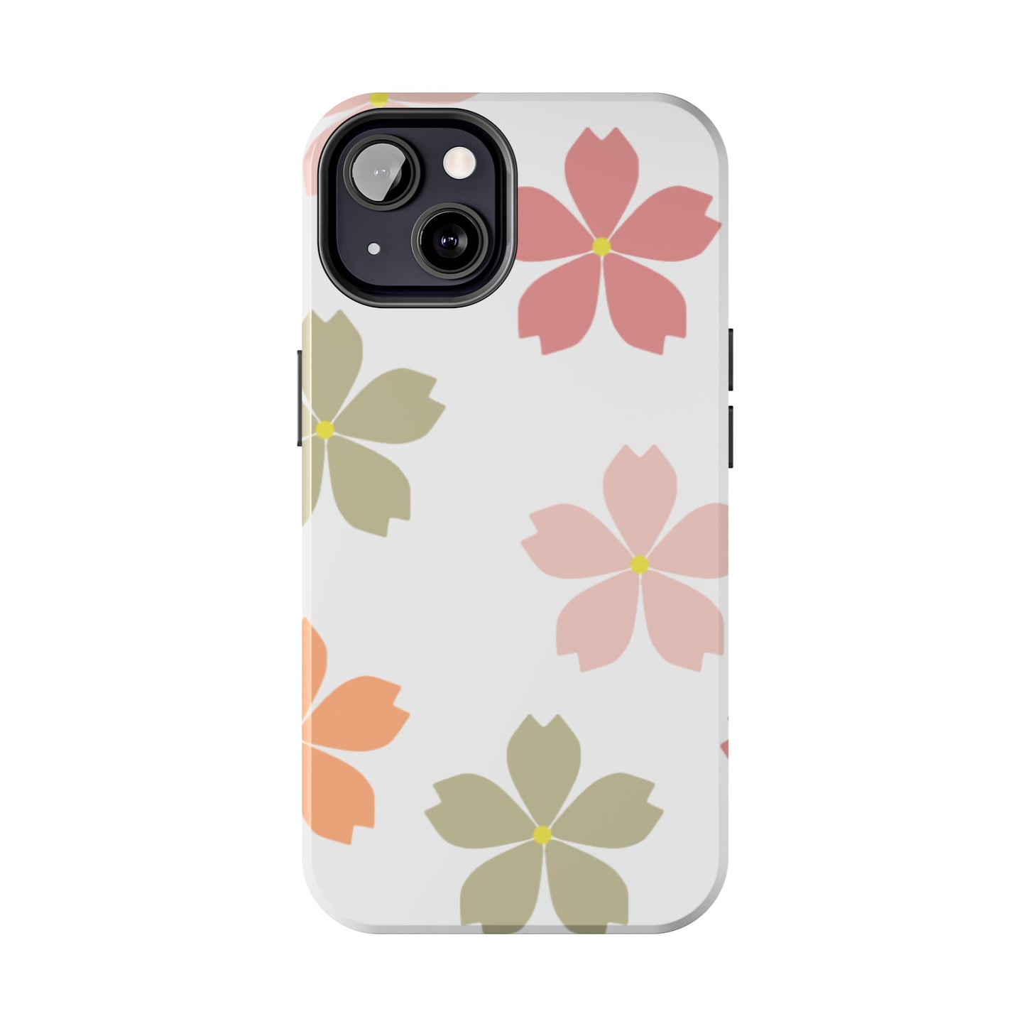 Pastel Sakura Blossom Tough iPhone Case – Durable Design with Soft Matte Finish