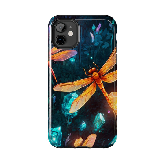 Mystical Dragonflies & Crystals – iPhone Series Case