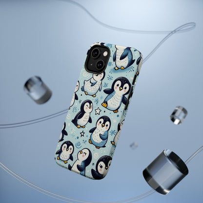 Cute Penguin Parade iPhone Case