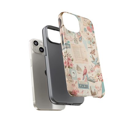 Vintage Collage iPhone Case - Retro Nostalgic Protective Cover