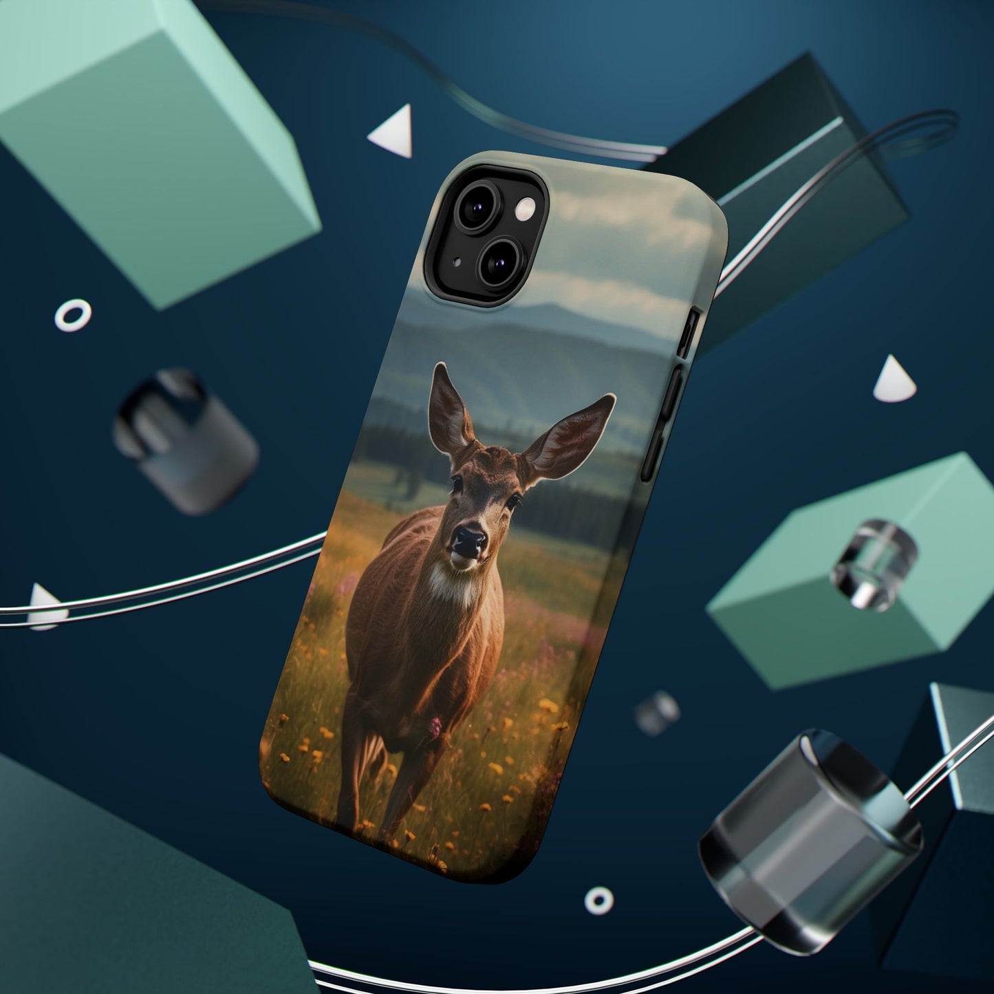 Rustic Meadow Deer – MagSafe iPhone Case