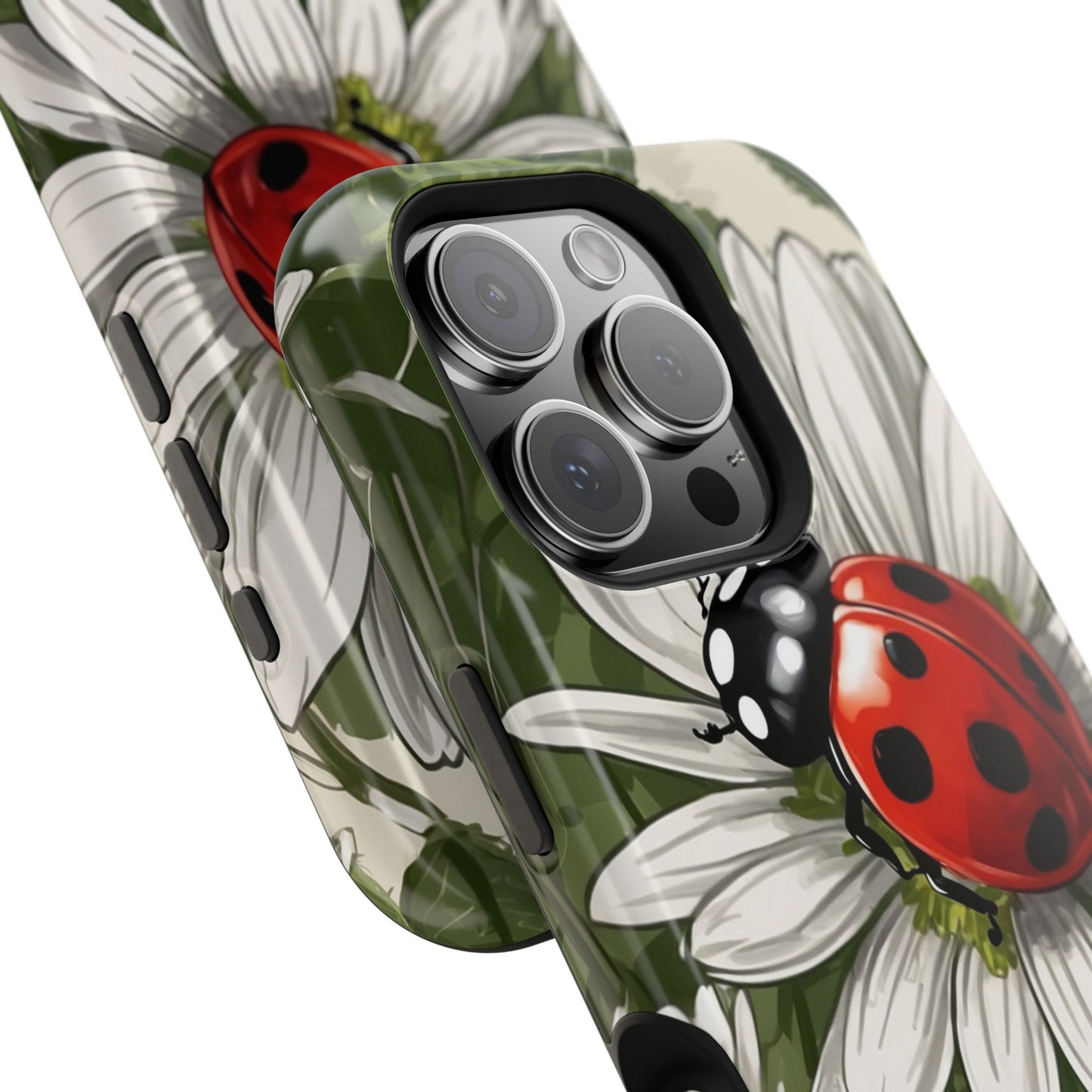 Ladybug & Daisy Garden Charm - MagSafe iPhone Case