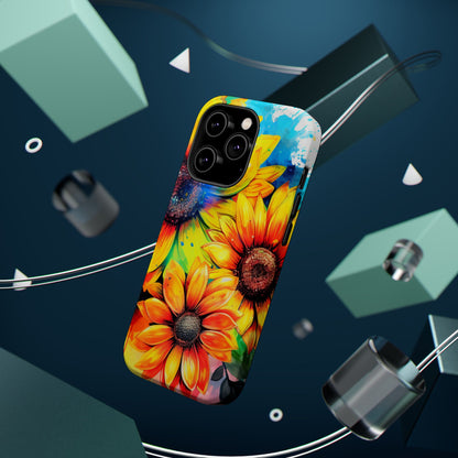 Vibrant Sunflower Splash - MagSafe iPhone Series Case