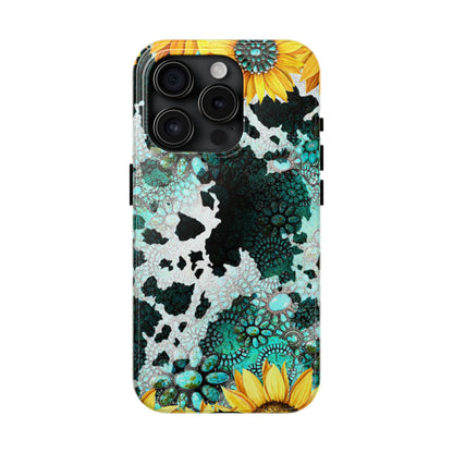 Boho Turquoise Sunflower Lace - iPhone Series Case