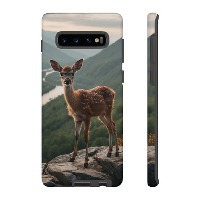 Majestic Fawn Overlooking Mountain Vista Samsung Galaxy Case