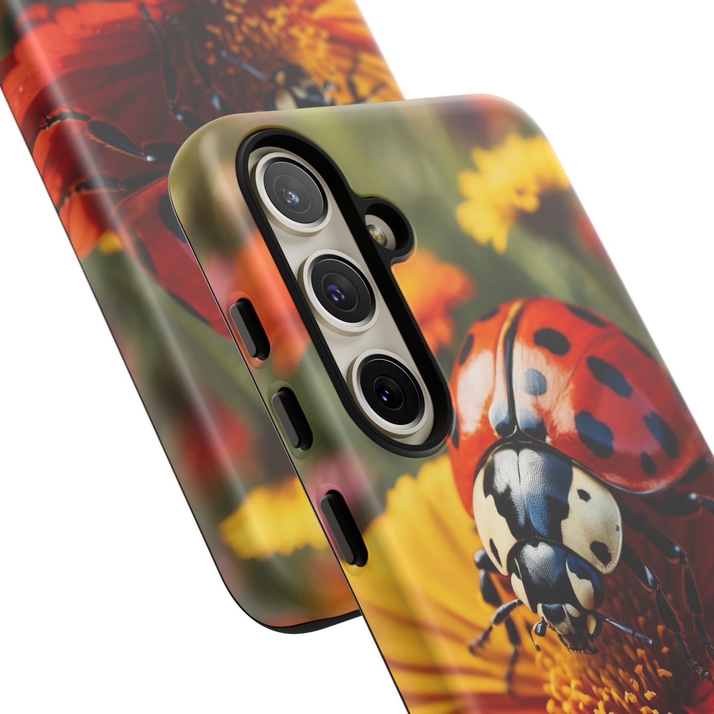 Ladybug on Orange Daisy - Samsung Galaxy Case