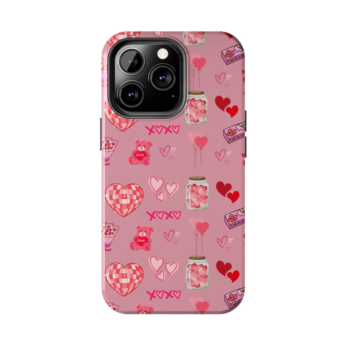 Pink Valentine Love Collage – iPhone Case