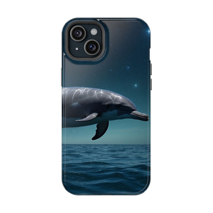 Midnight Ocean Dolphin - MagSafe-Compatible Case