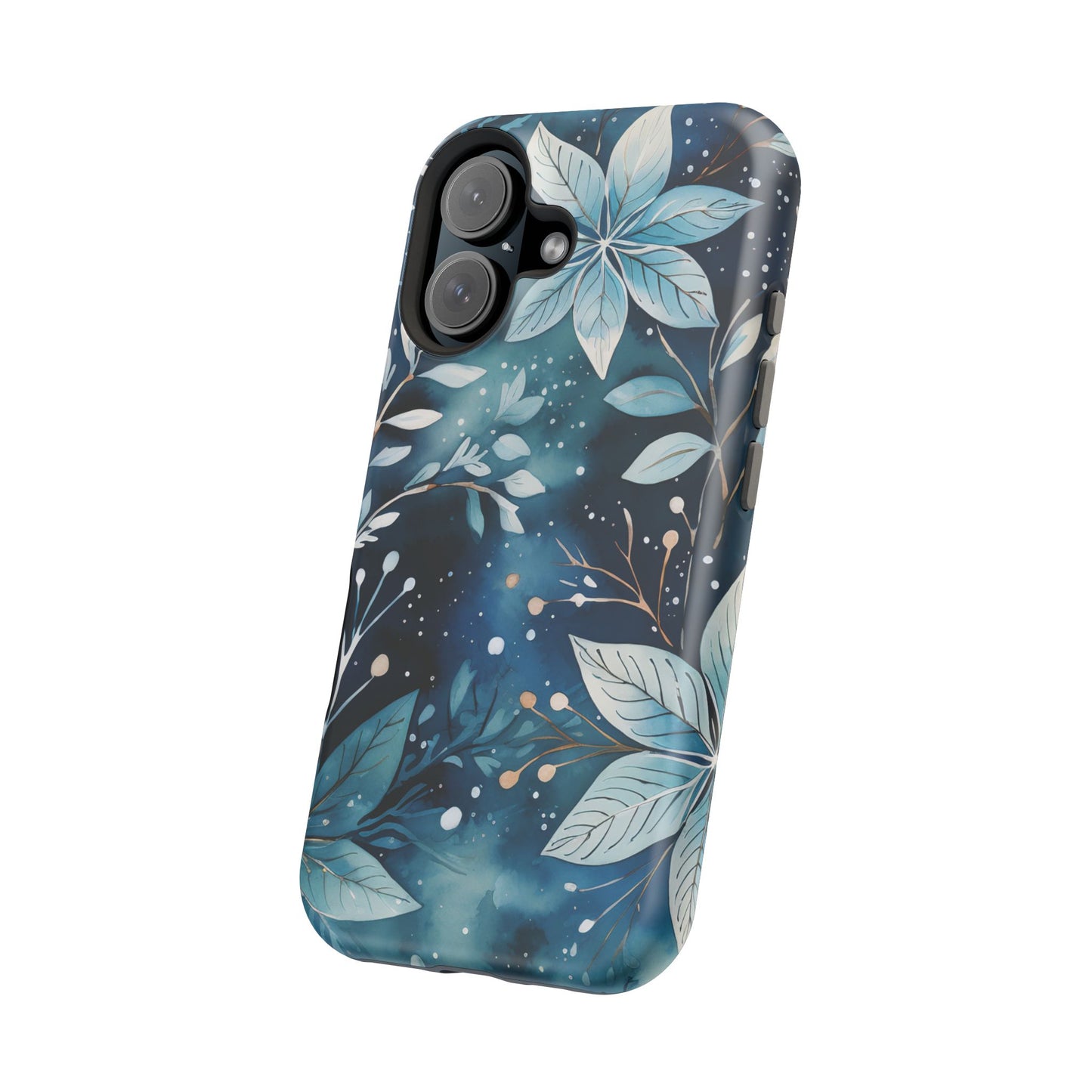 Midnight Frost Botanical – MagSafe iPhone Case