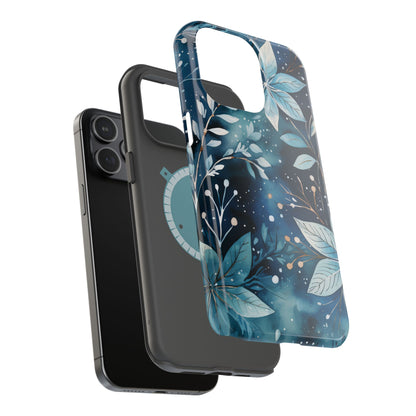 Midnight Frost Botanical – MagSafe iPhone Case