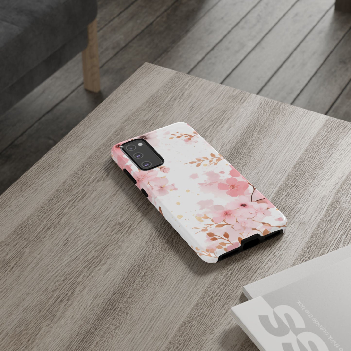 Soft Pink Cherry Blossom Samsung Galaxy Case – Elegant Floral Design