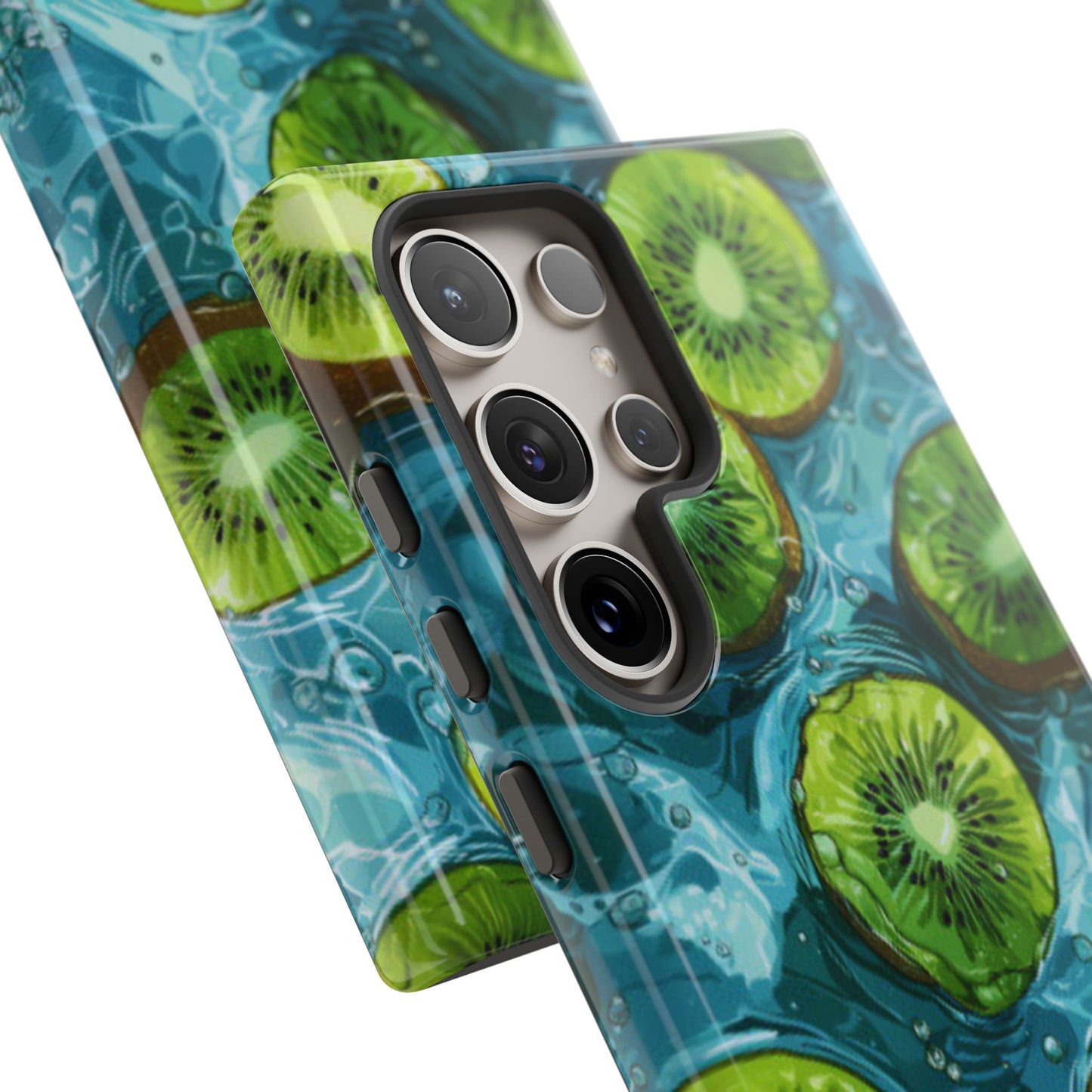 Tropical Kiwi Splash Samsung Galaxy  Case – Tough Dual-Layer, Vibrant Summer Design