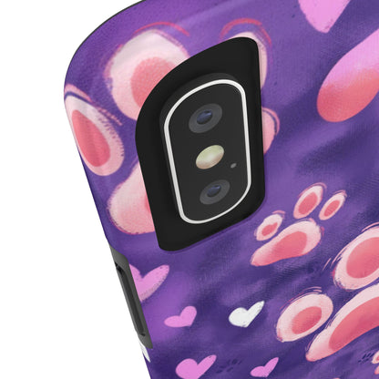 Bold Paw Print iPhone Case - Vibrant Pet-Themed Protective Cover