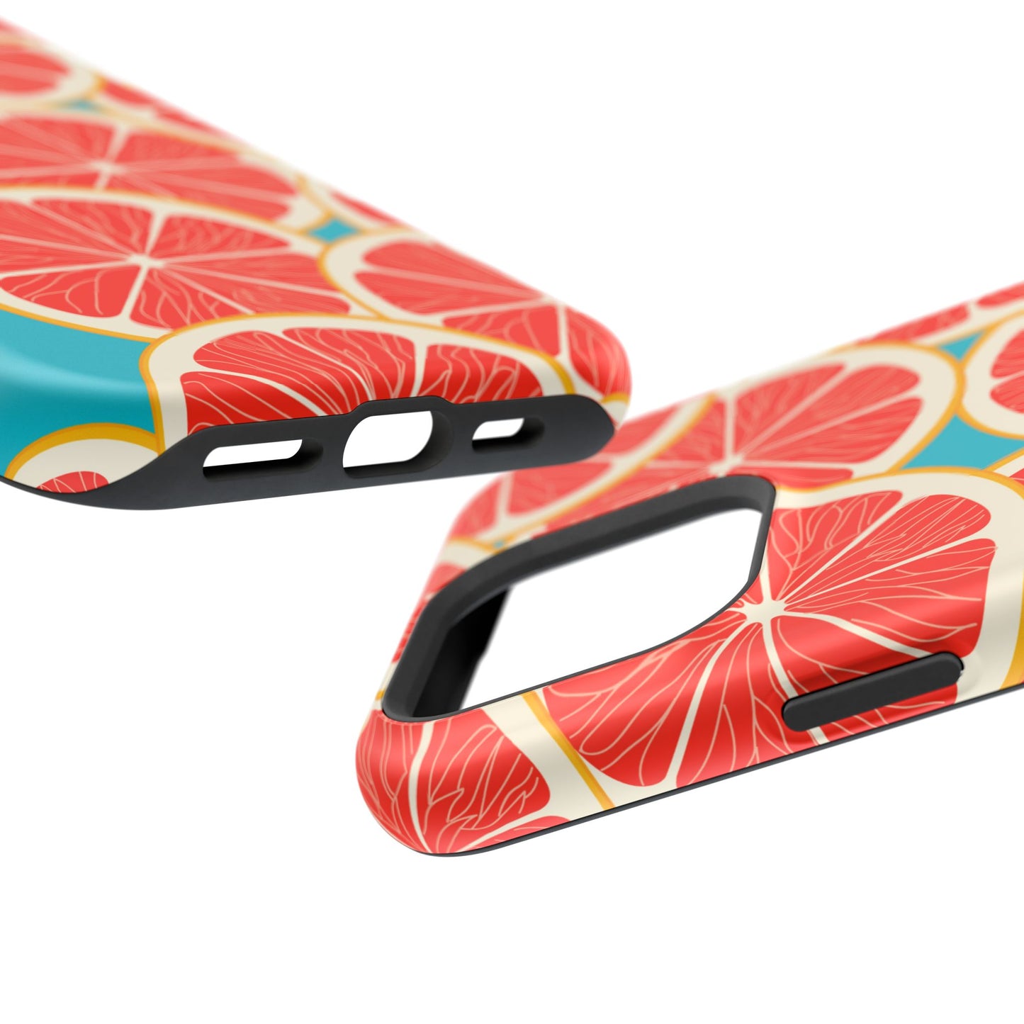 Ruby Grapefruit Pop Tough MagSafe iPhone Case – Vibrant Citrus Design, Shock-Resistant Protection