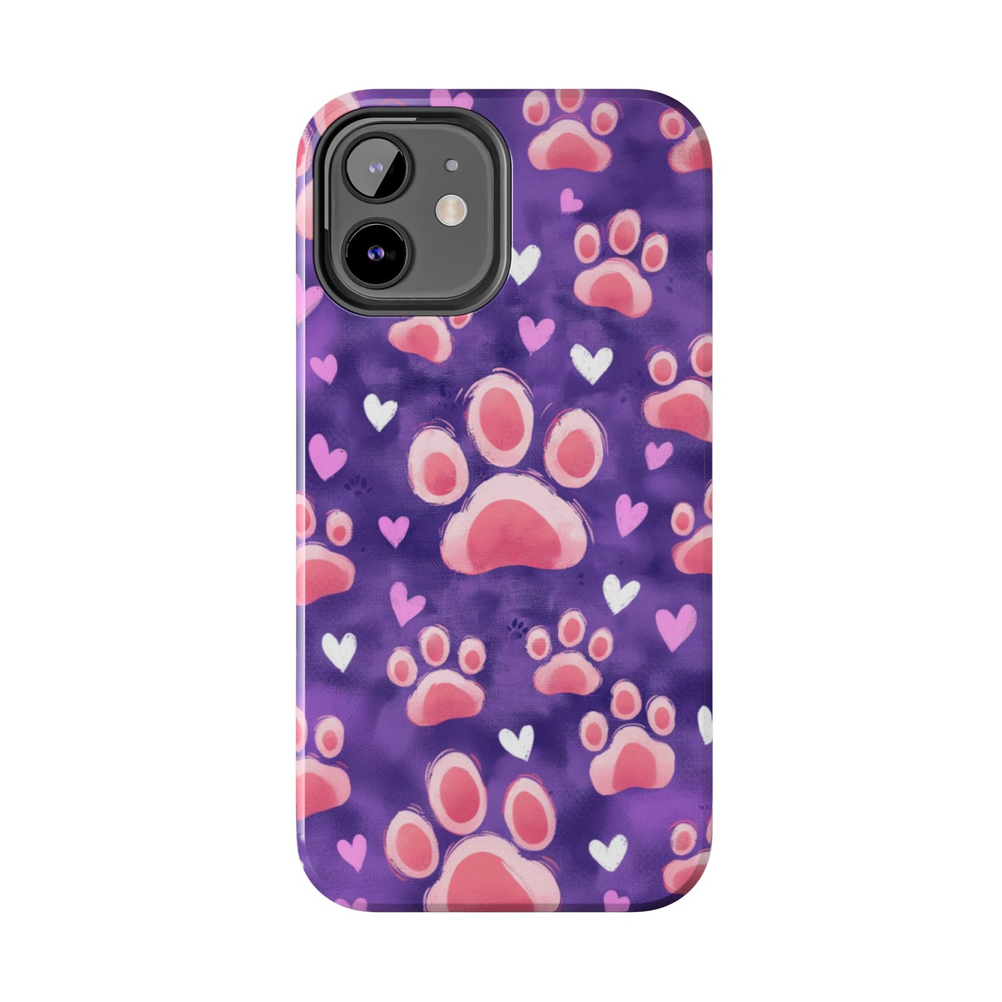 Bold Paw Print iPhone Case - Vibrant Pet-Themed Protective Cover