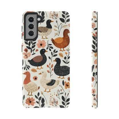 Vintage Duck Case – Floral & Leaf Design