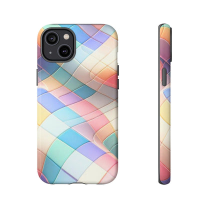 Pastel Prism Plaid iPhone Case