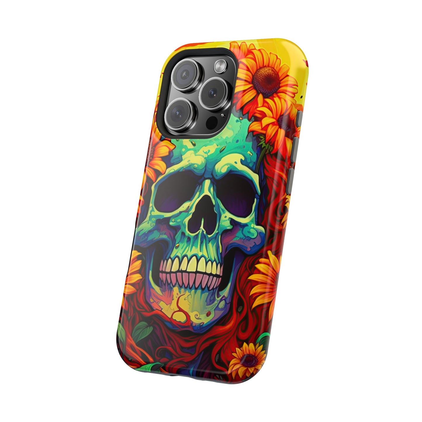 Sun Kissed Skull MagSafe iPhone Case