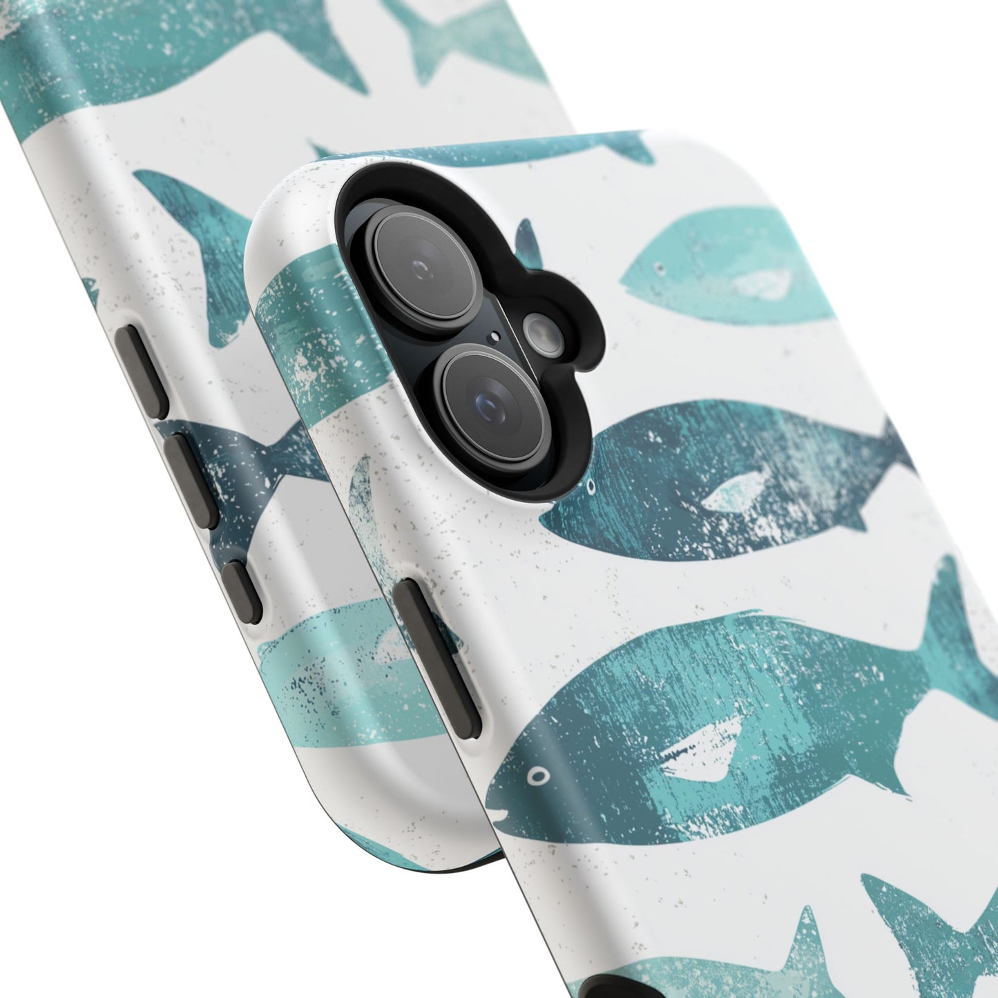 Vintage Blue Fish Print - MagSafe iPhone Series Case