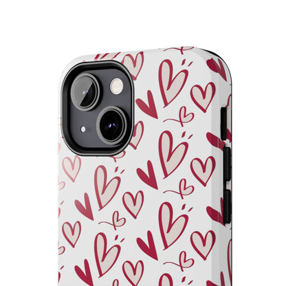 Love Scribbles iPhone Case