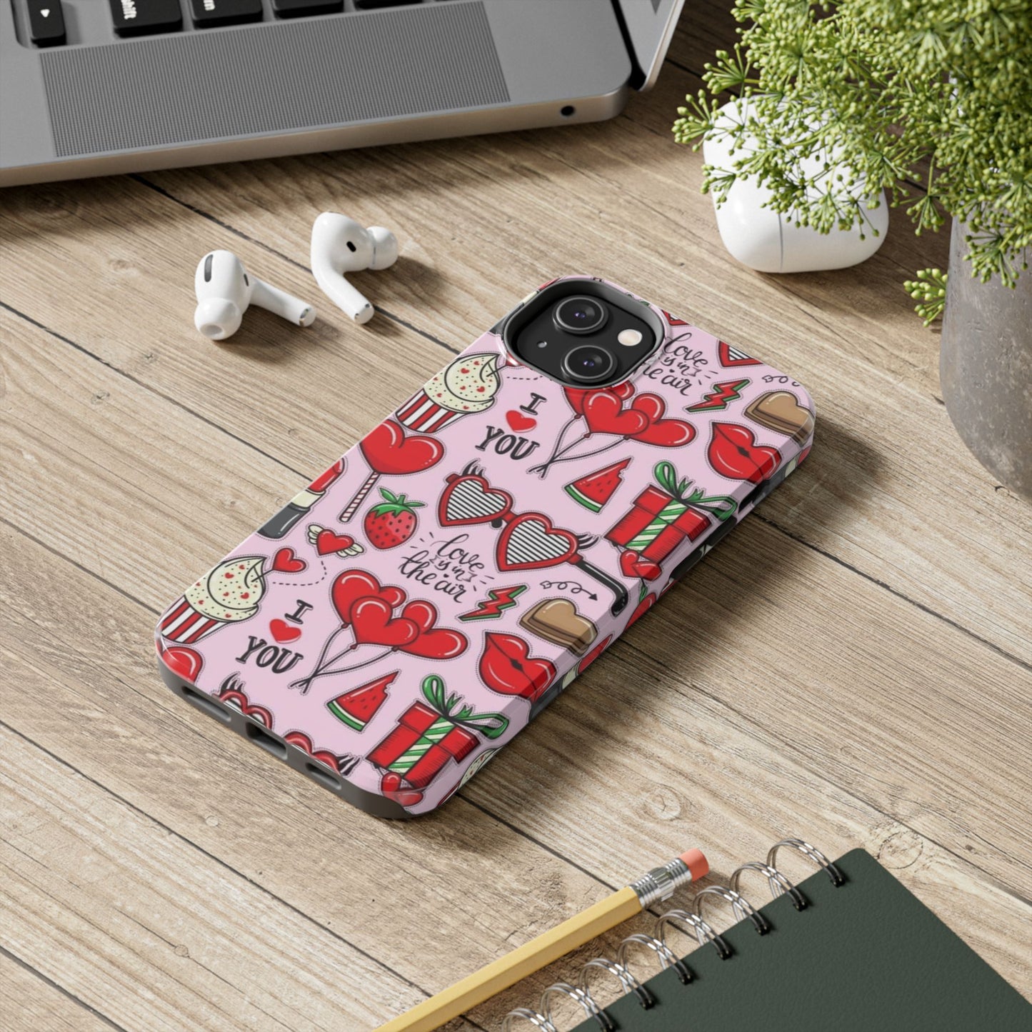 iPhone Case: Love Is in the Air Valentine’s Design