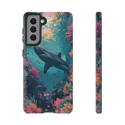 Ocean Shark Coral Reef iPhone Case