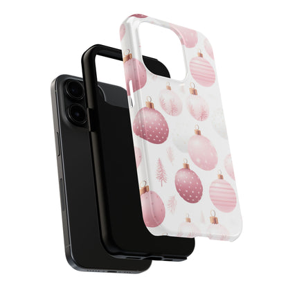 iPhone Case: Merry in Pink – Christmas Balls