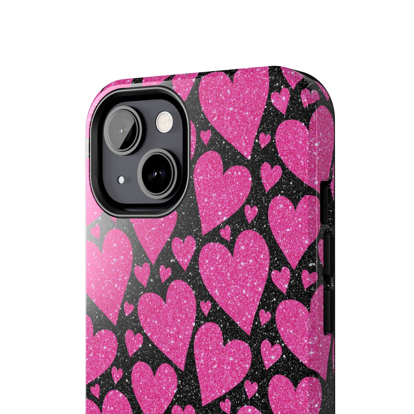 Glitter Hearts iPhone Case