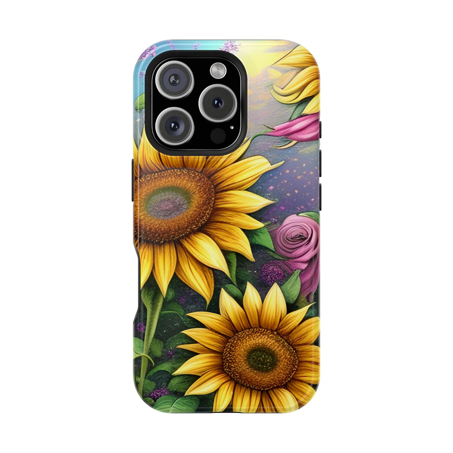 Whimsical Sunflower & Rose Garden - MagSafe iPhone Series Case