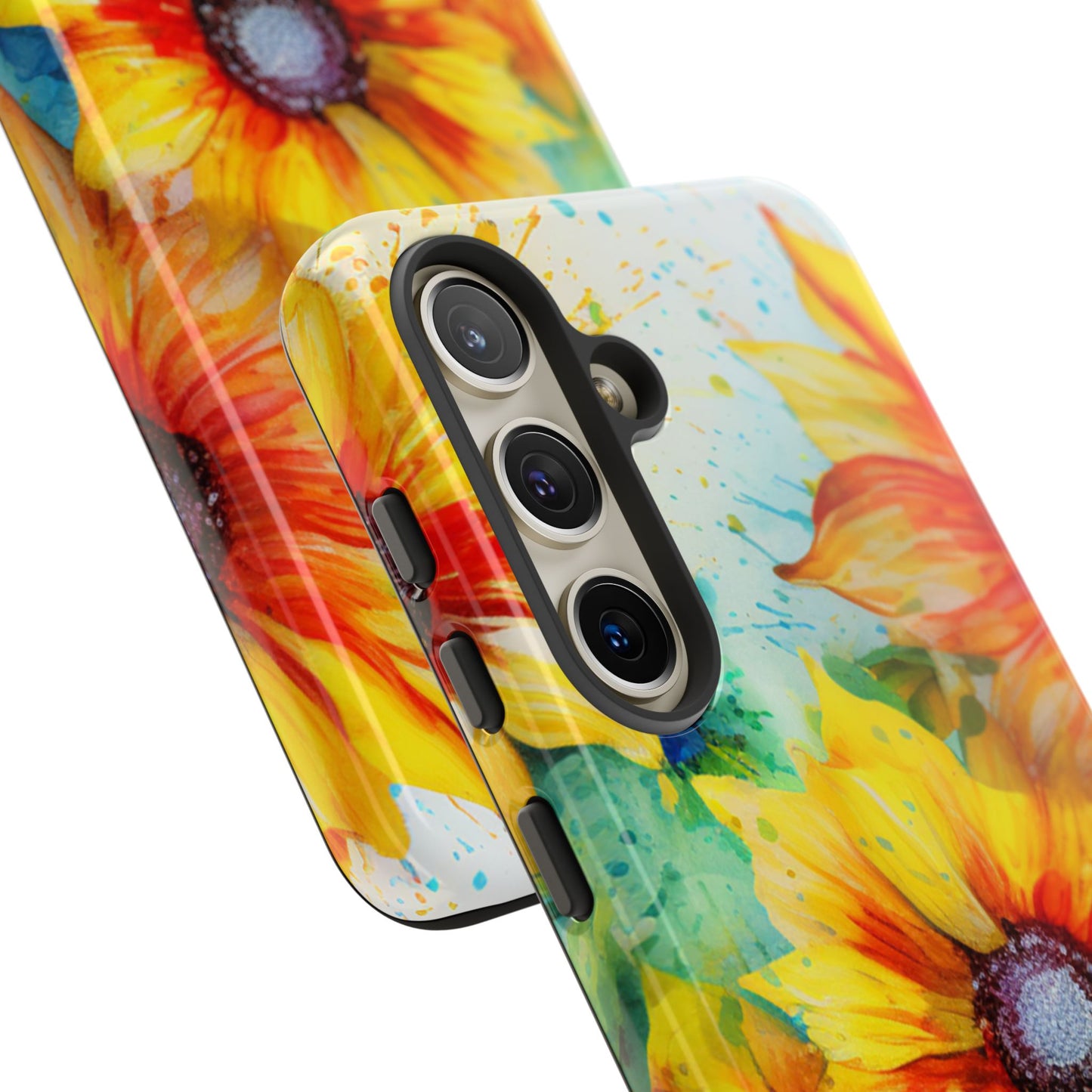 Watercolor Sunflower Splash - Samsung Galaxy Series Case