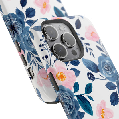 Pastel Garden Charm – MagSafe Case with Soft Watercolor Floral Print