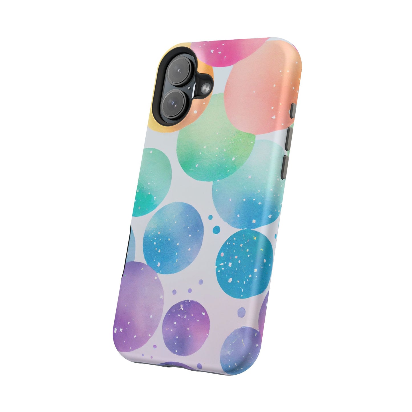 Pastel Galaxy Bubbles  MagSafe iPhone Case – Slim Design, Glossy Finish