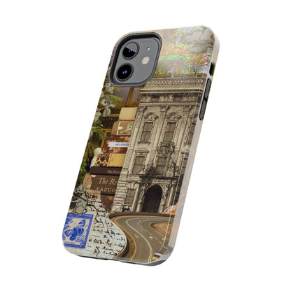 Whimsical Road Trip Collage iPhone Case – Dual - Layer Protection with Vintage Art and Adventure Design - BOGO Cases